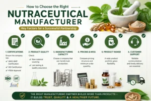 how to choose Nutraceutical manufacturer